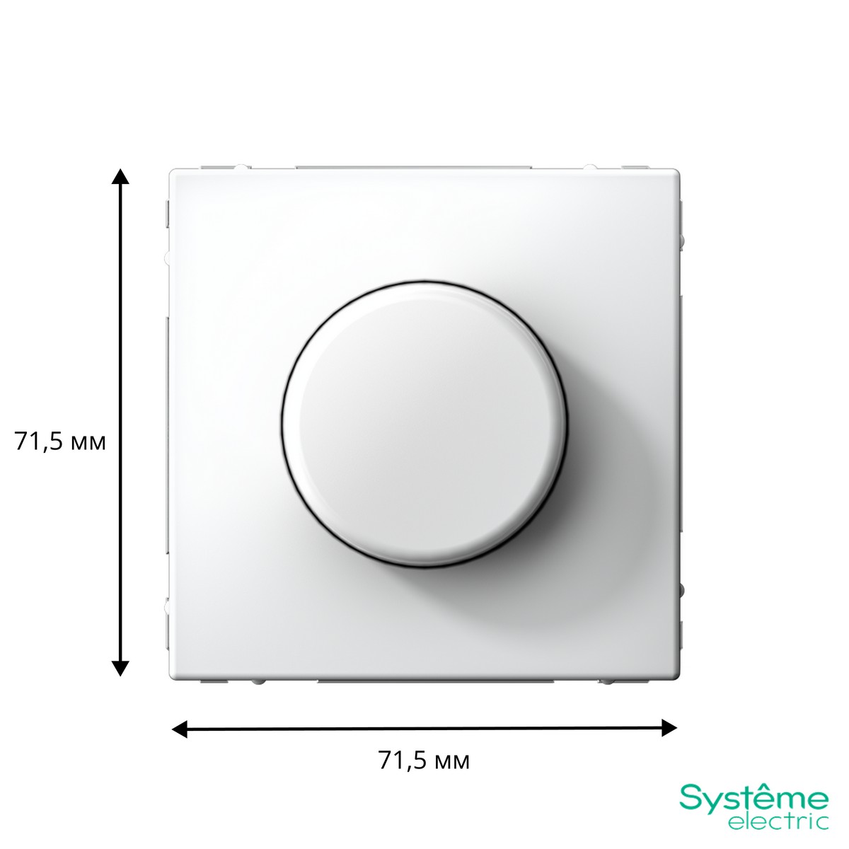 ArtGallery Белый Светорегулятор (диммер) Systeme Electric ArtGallery Белый повор-нажим LED RC 400Вт GAL000123