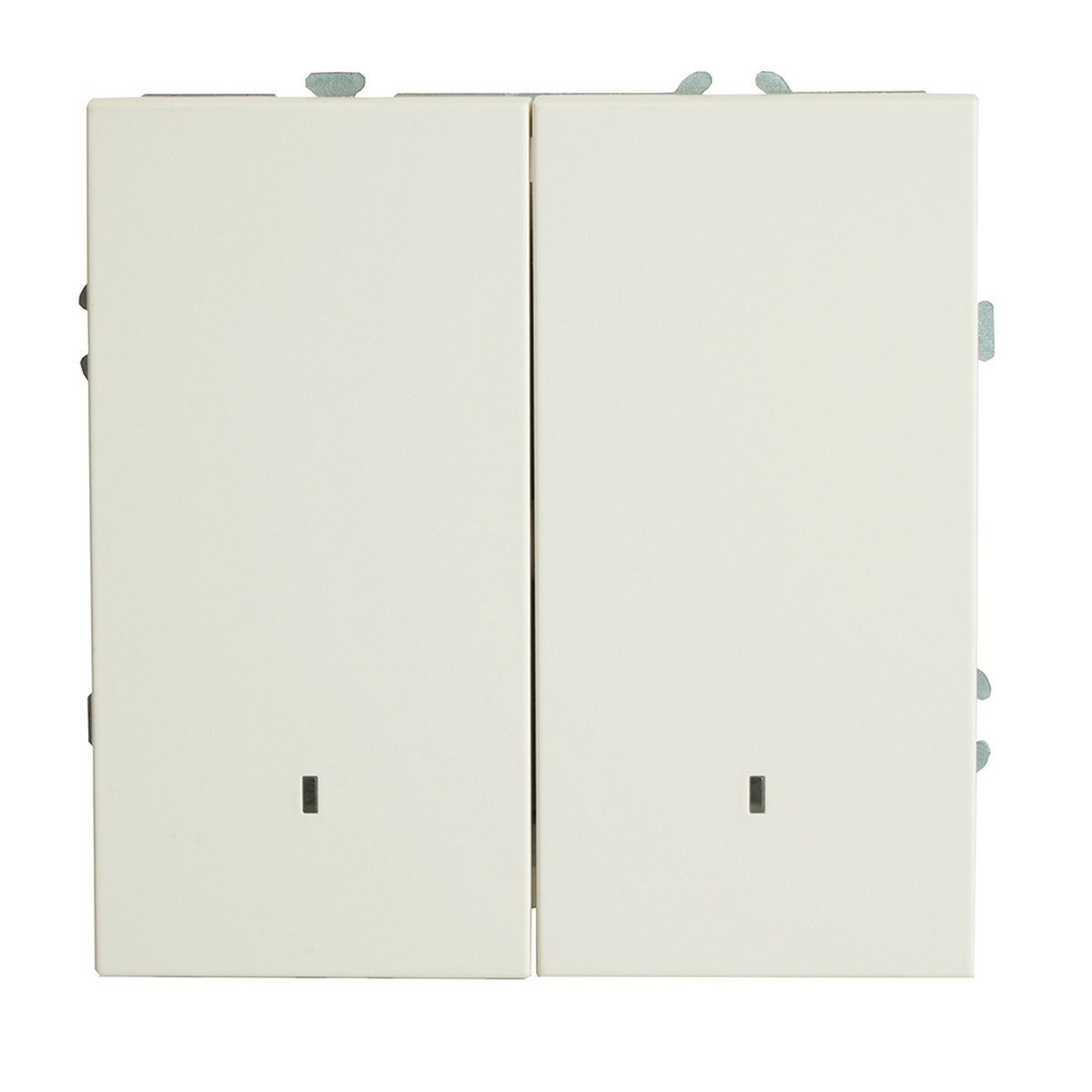 Эмили - Розетки и выключатели Stekker Выключатель 2-клавишный c индикатором STEKKER Эмили RSW10-5102-01 белый фарфор soft touch 49864