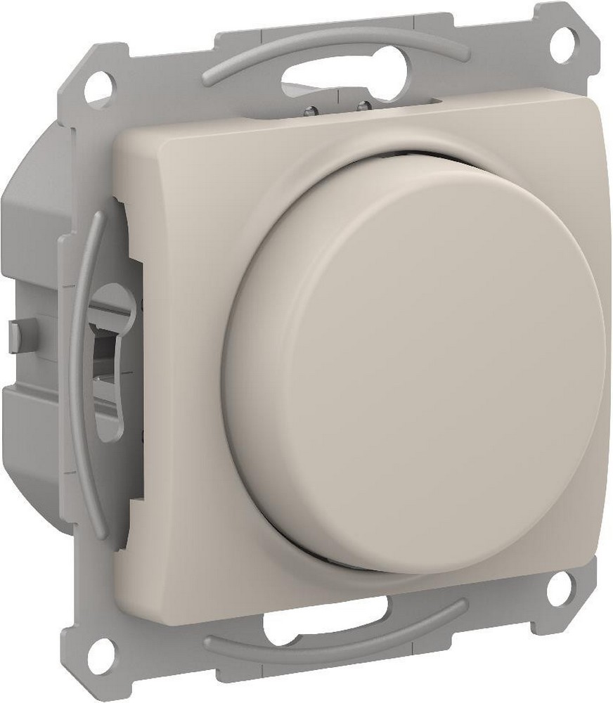 Glossa Молочный Светорегулятор Systeme Electric Glossa Молочный (диммер) повор-нажим, LED, RC, 400Вт, мех. GSL000923