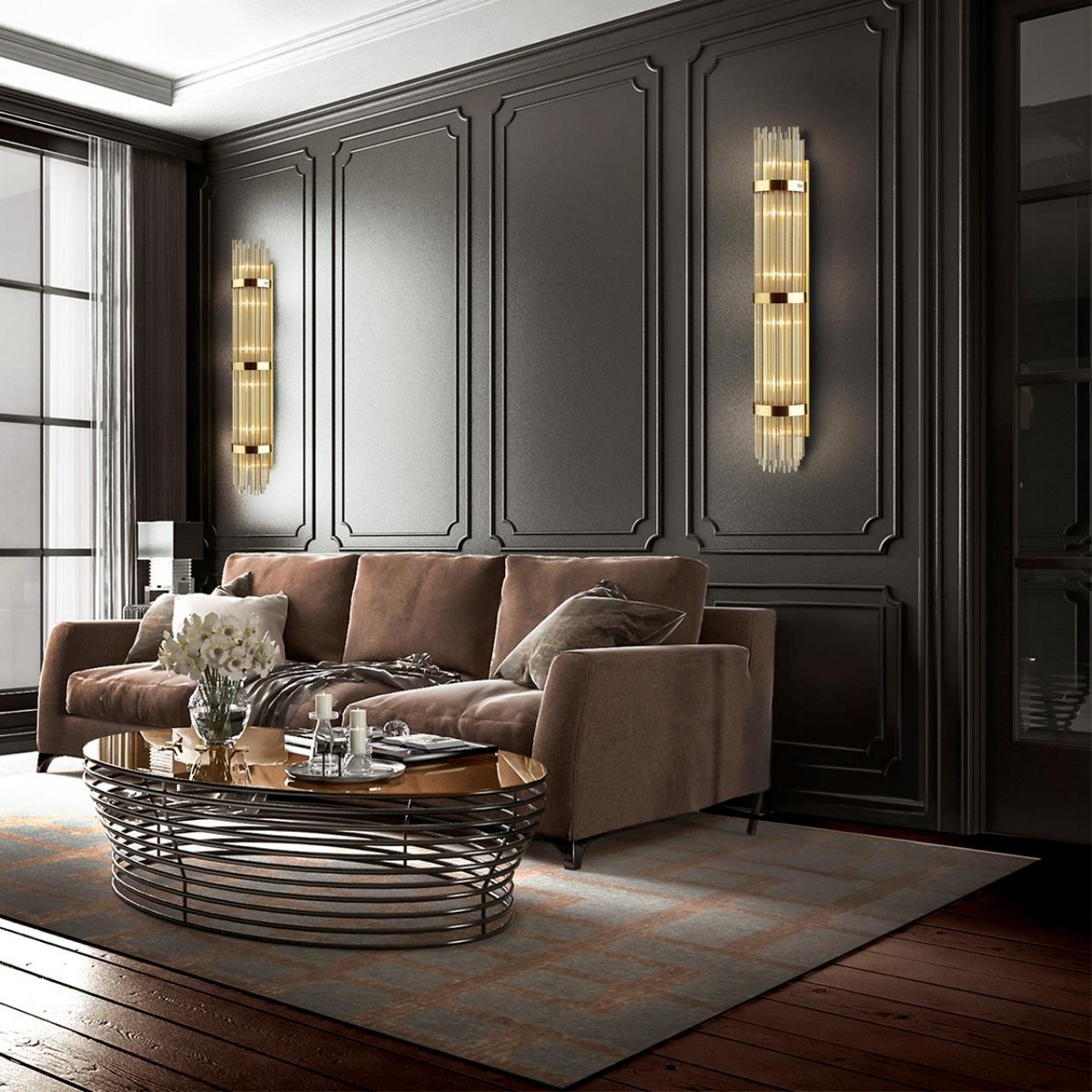 Накладные светодиодные светильники Настенный светильник ODEON LIGHT 4854/6W EMPIRE 