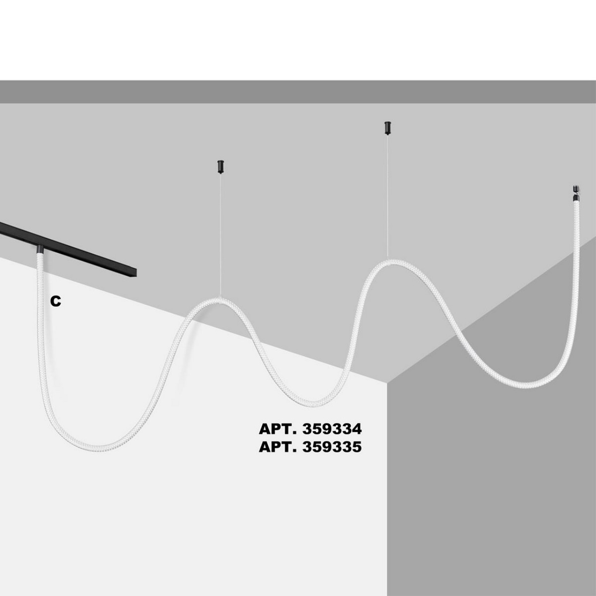 Трековые светодиодные светильники Трековый светильник «ГИБКИЙ НЕОН» для низковольтного шинопровода FLUM NOVOTECH 359335 RAMO 