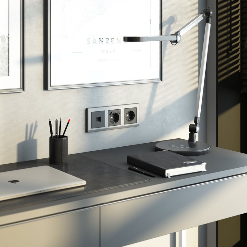 Werkel Графит матовый Накладка Werkel для розетки USB (графит матовый) W1179564