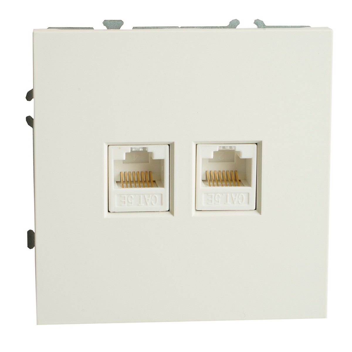 Эмили - Розетки и выключатели Stekker Розетка компьютерная 2-ая RJ-45 STEKKER Эмили RST00-5111-01 белый фарфор soft touch 49874