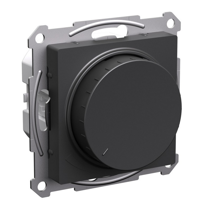 AtlasDesign Базальт Светорегулятор Systeme Electric AtlasDesign Базальт (диммер) повор-нажим, LED, 400Вт, ATN001423