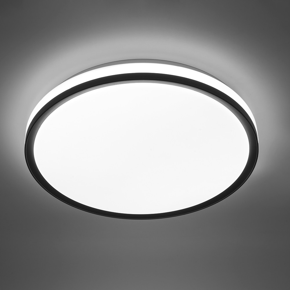 Управляемые светодиодные светильники и люстры Светодиодный управляемый светильник Feron AL6240 “Simple matte” 80W 3000К-6500K черный 48073 