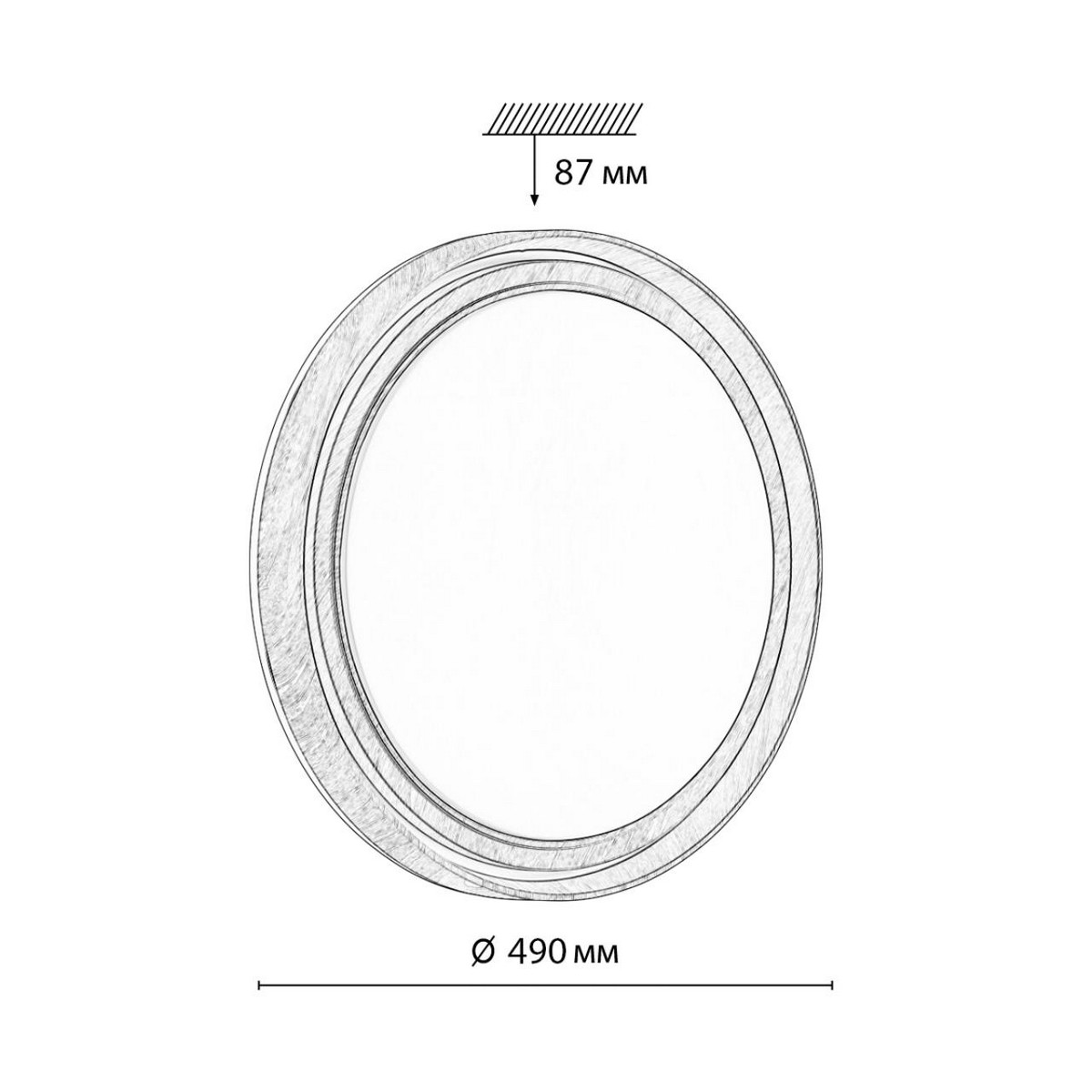 Управляемые светодиодные светильники и люстры Настенно-потолочный светильник СОНЕКС 7640/EL RUX WOOD 