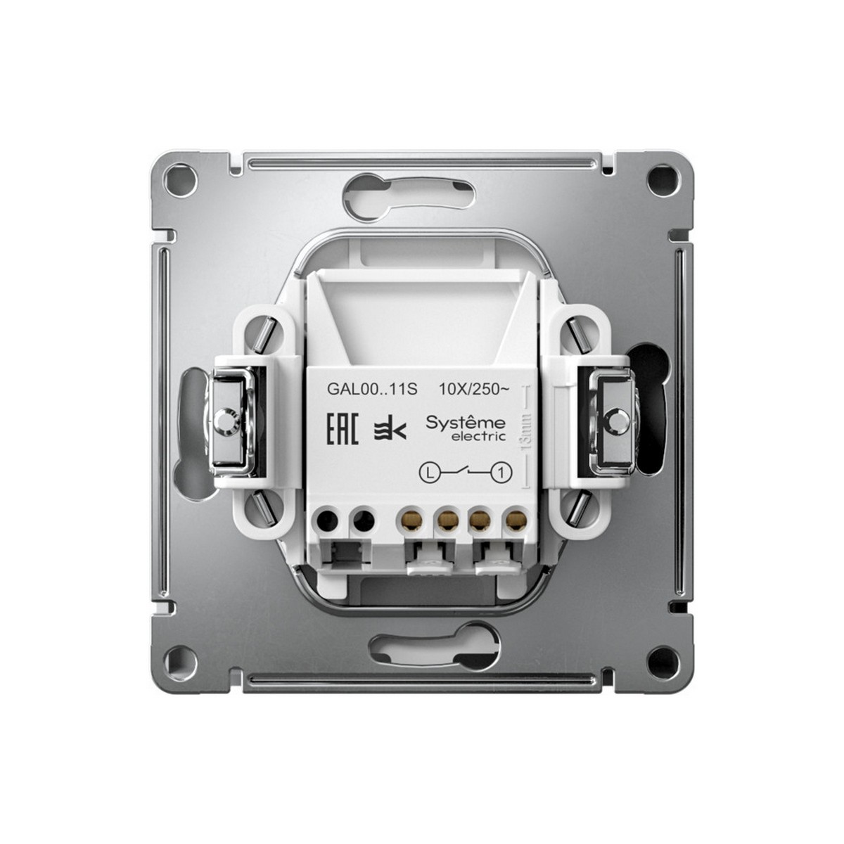 ArtGallery Лотос Выключатель SE ArtGallery Лотос 1-клавишный, быстрозажим. клем. GAL001311S