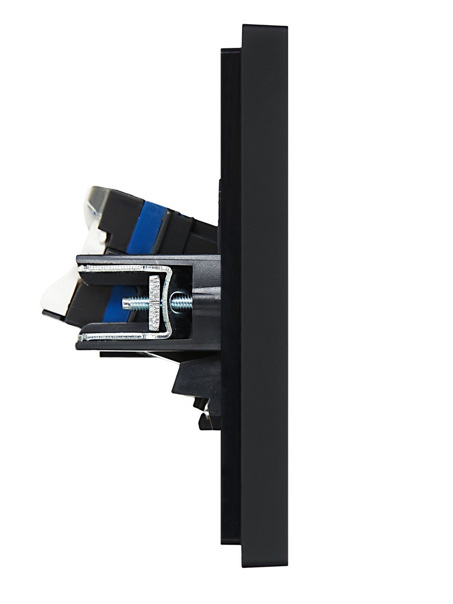 IEK FORTE&PIANO Черный Розетка IEK FORTE&PIANO Черный комп. 2-ая RJ45 кат.6 FP134