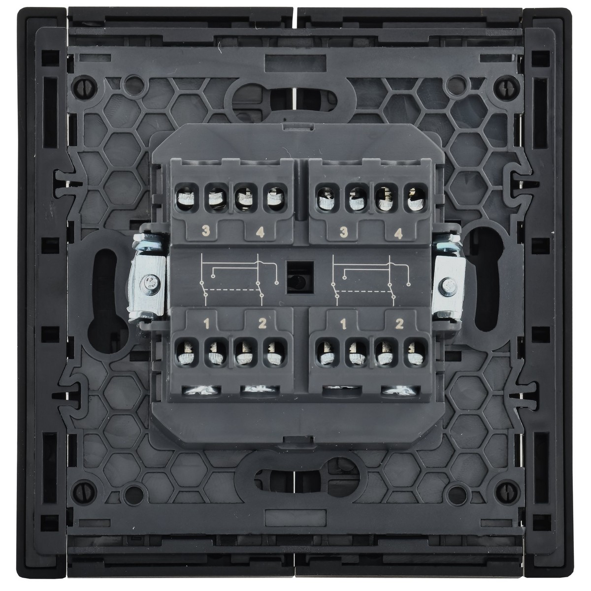 IEK FORTE&PIANO Черный Выключатель IEK FORTE&PIANO Черный 2-кл перекрестный 10А FP109