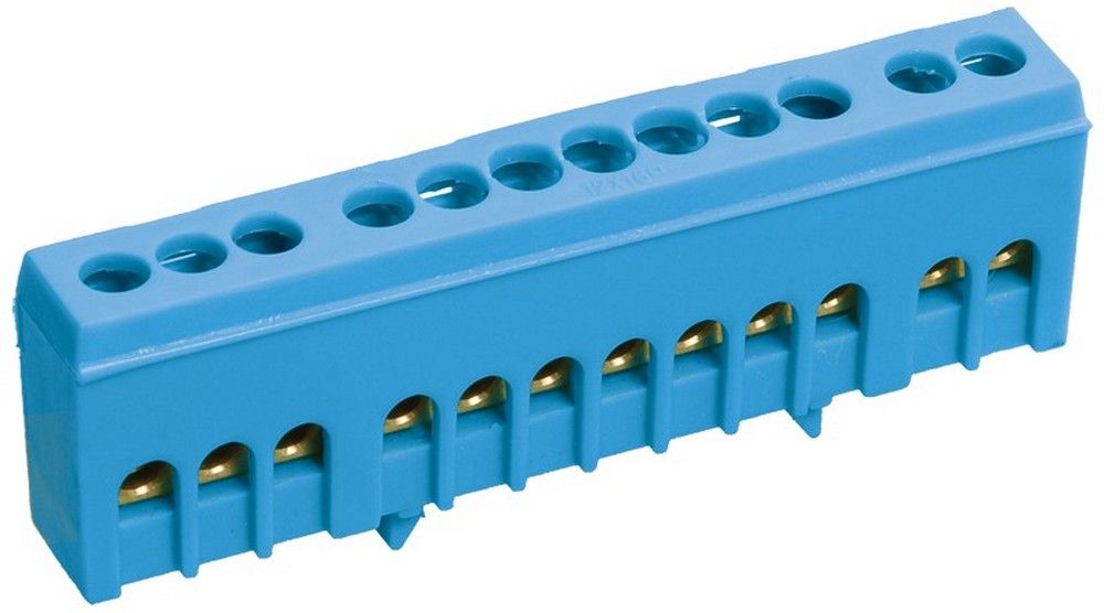 Комплектующие для щитов Шина IEK N ноль в корп изол на DIN-рейку ШНИ-6х9-8-К-С