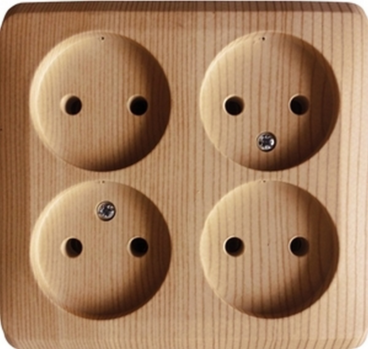 Этюд Дача Розетка 4-ая Systeme Electric Этюд наружный Дача Сосна б/з без шторок PA16-205D