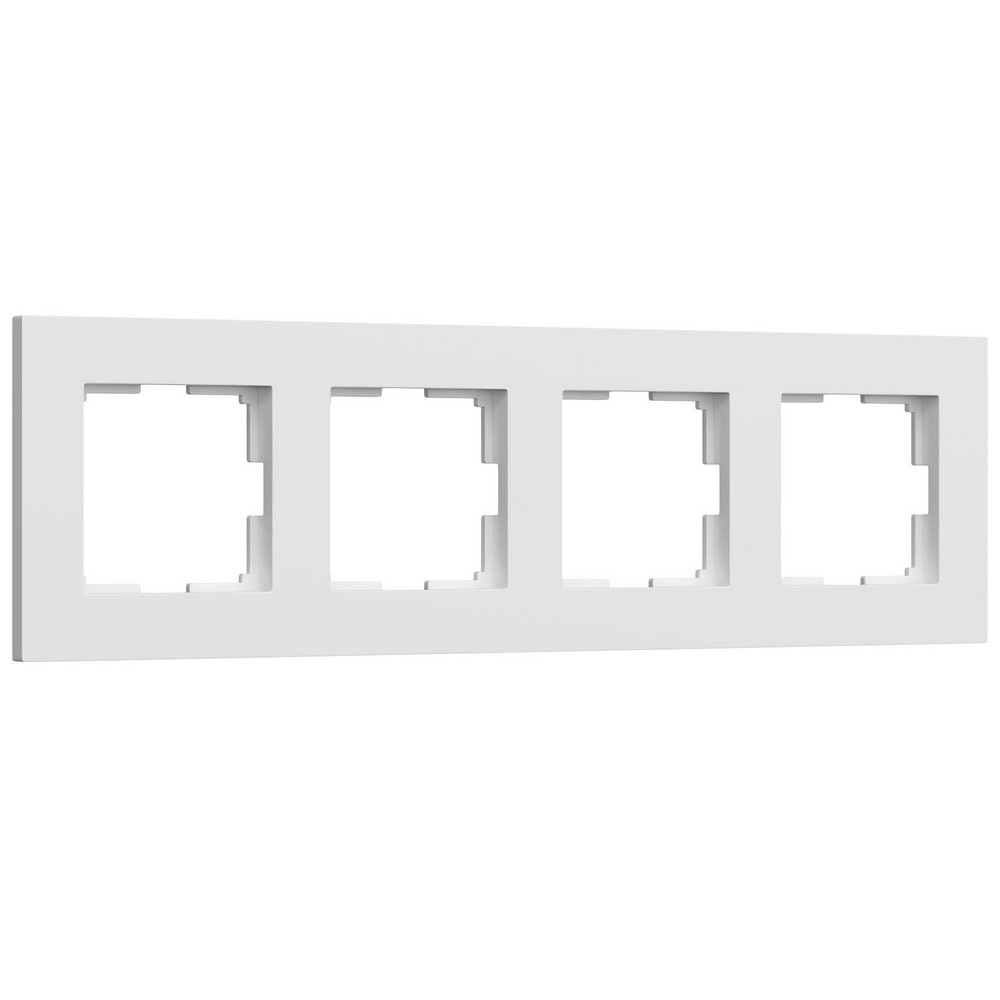 Рамки Werkel Slab Рамка Werkel на 4 поста Slab (белый матовый) W00429610