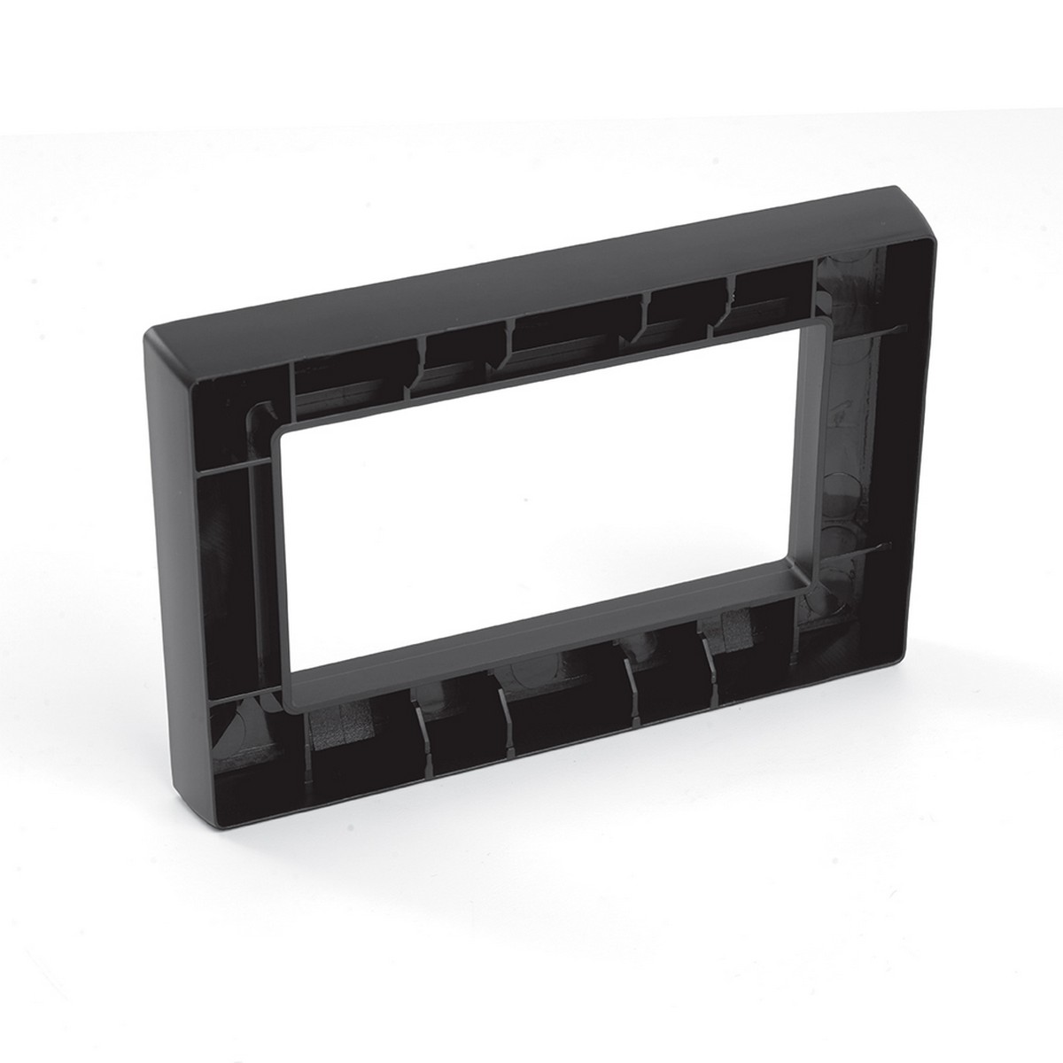 Катрин - Розетки и выключатели Stekker Рамка 2-местная (без перемычки) пластик STEKKER PFR00-7012-05 Катрин черный 50046