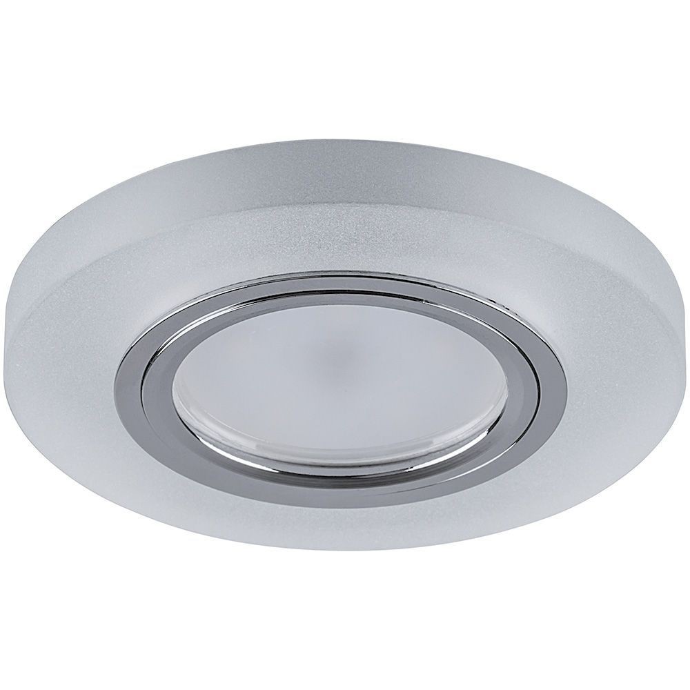 Встраиваемые светодиодные светильники Светильник встраиваемый Feron CD8060 с LED подсветкой MR16 белый матовый 32570 