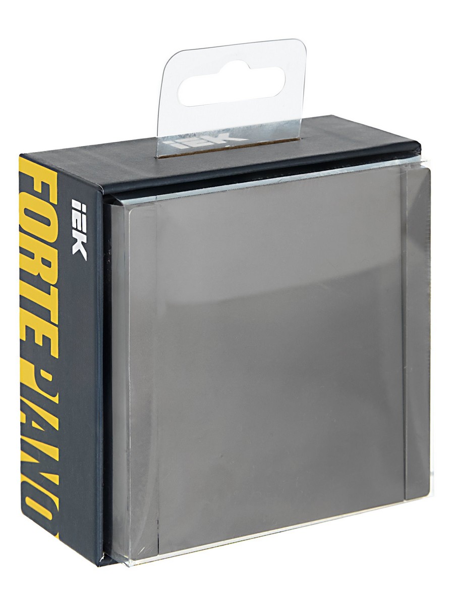 IEK FORTE&PIANO Сталь Выключатель IEK FORTE&PIANO Сталь 1-кл проходной 10А FP503