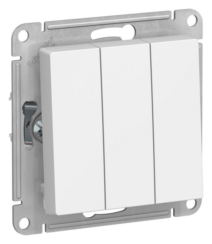 AtlasDesign Лотос Выключатель Systeme Electric AtlasDesign Лотос 3-клавишный, ATN001331