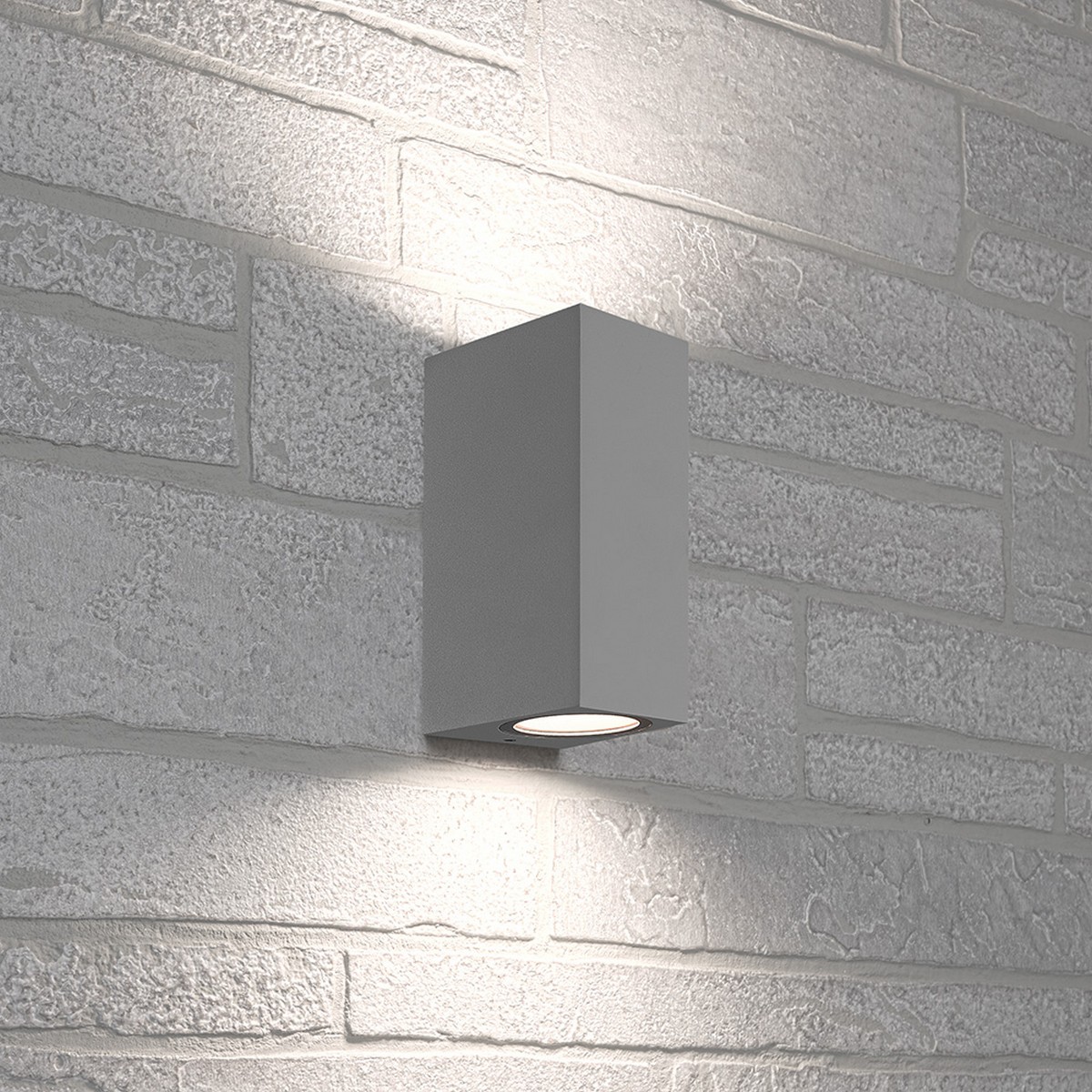 Уличные настенные светильники Светильник садово-парковый Feron DH051 на стену 2*GU10 230V серый 48327 