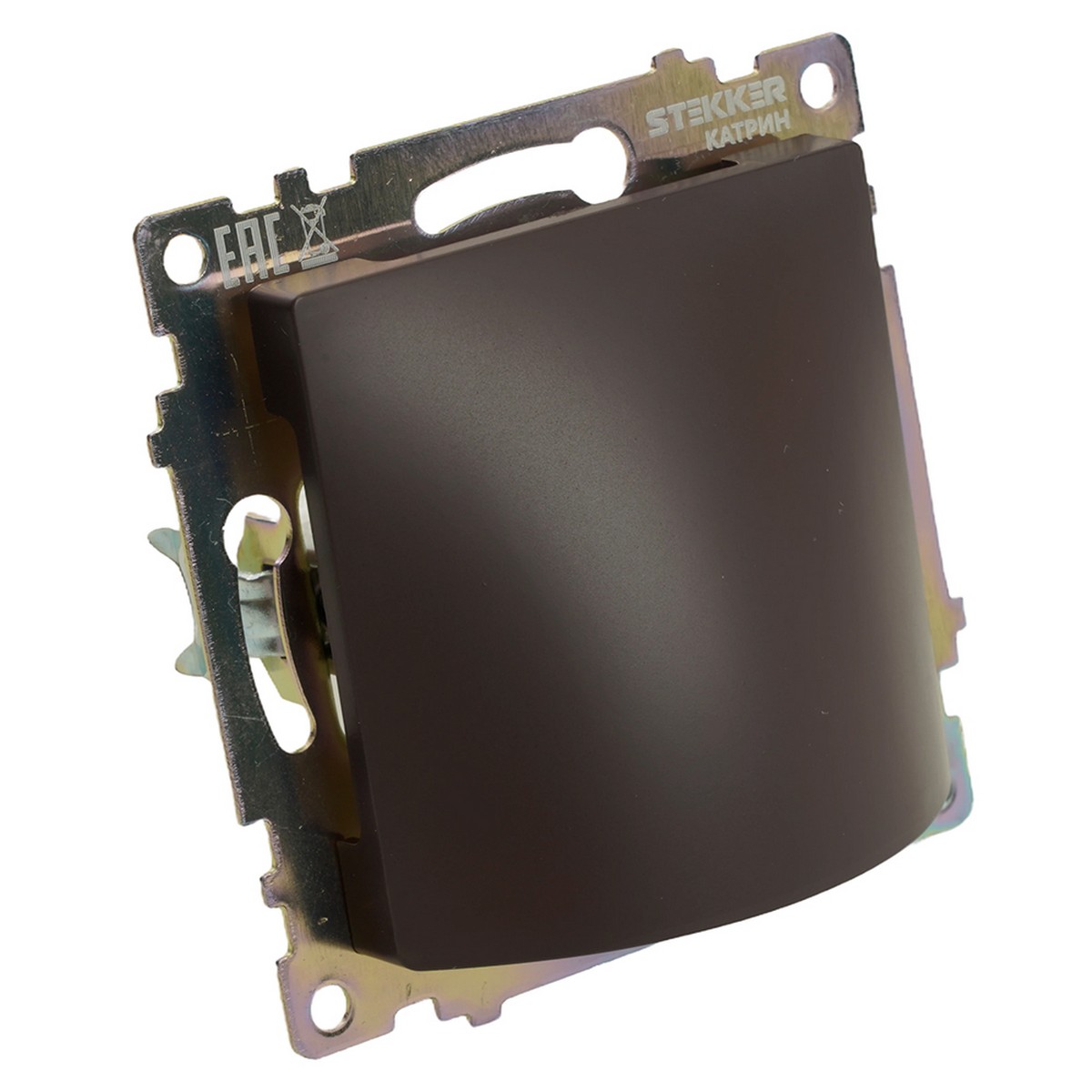 Катрин - Розетки и выключатели Stekker Кабельный вывод STEKKER Катрин шоколад GLS00-7116-04 49468