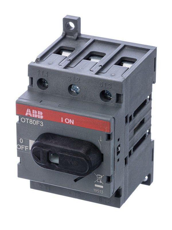 ABB Выключатель-разъединитель ABB OT80F3 3Р 80А с ручкой управления 1SCA105798R1001 