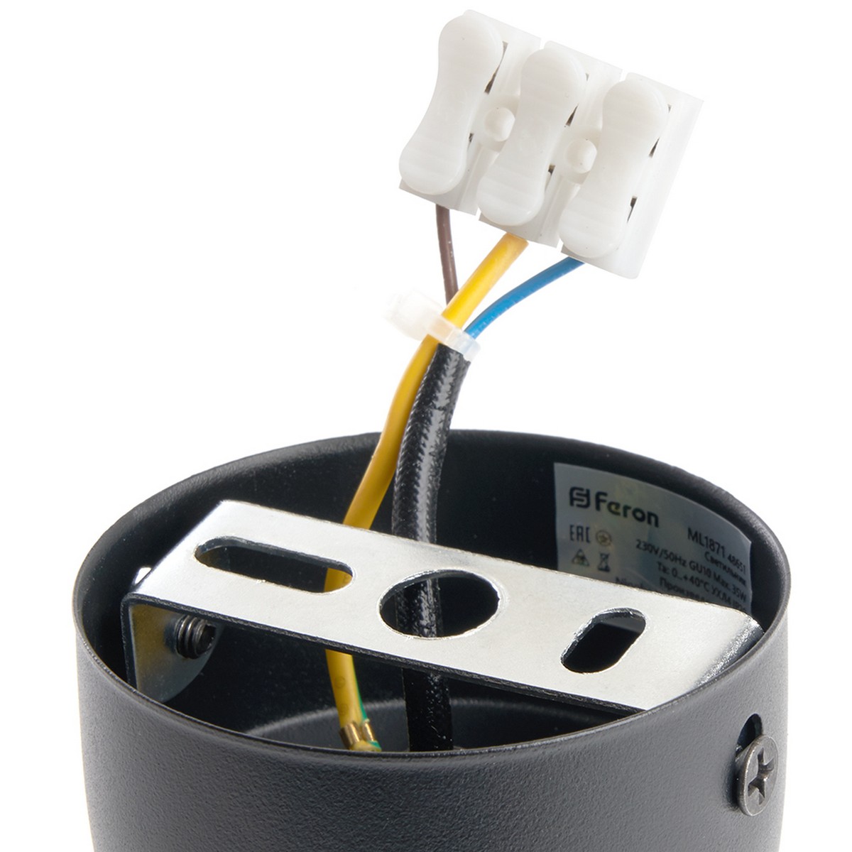 Светильники споты светодиодные Светильник спот Feron ML1871 PIXEL настенно-потолочный GU10 чёрный 48651 