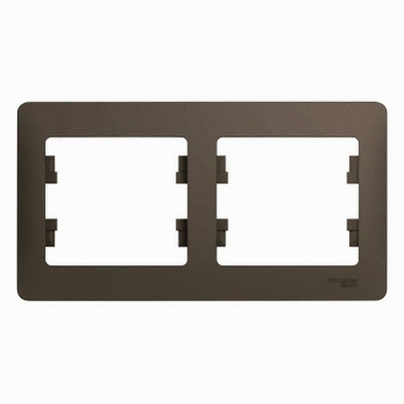 Glossa Шоколад Рамка Systeme Electric Glossa Шоколад 2-я, горизонтальная GSL000802