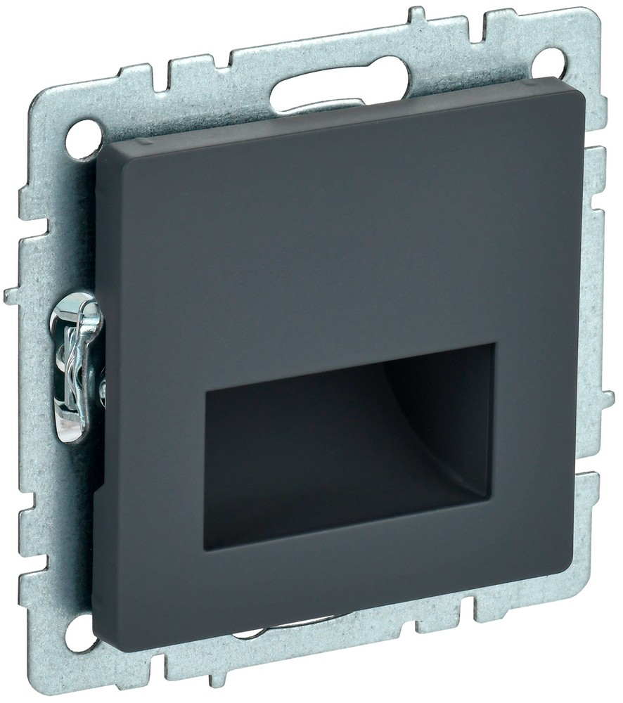 IEK Brite Графит Подсветка IEK BRITE LED встраиваемая ПЛ20-БрГ графит BR-FL20-K53