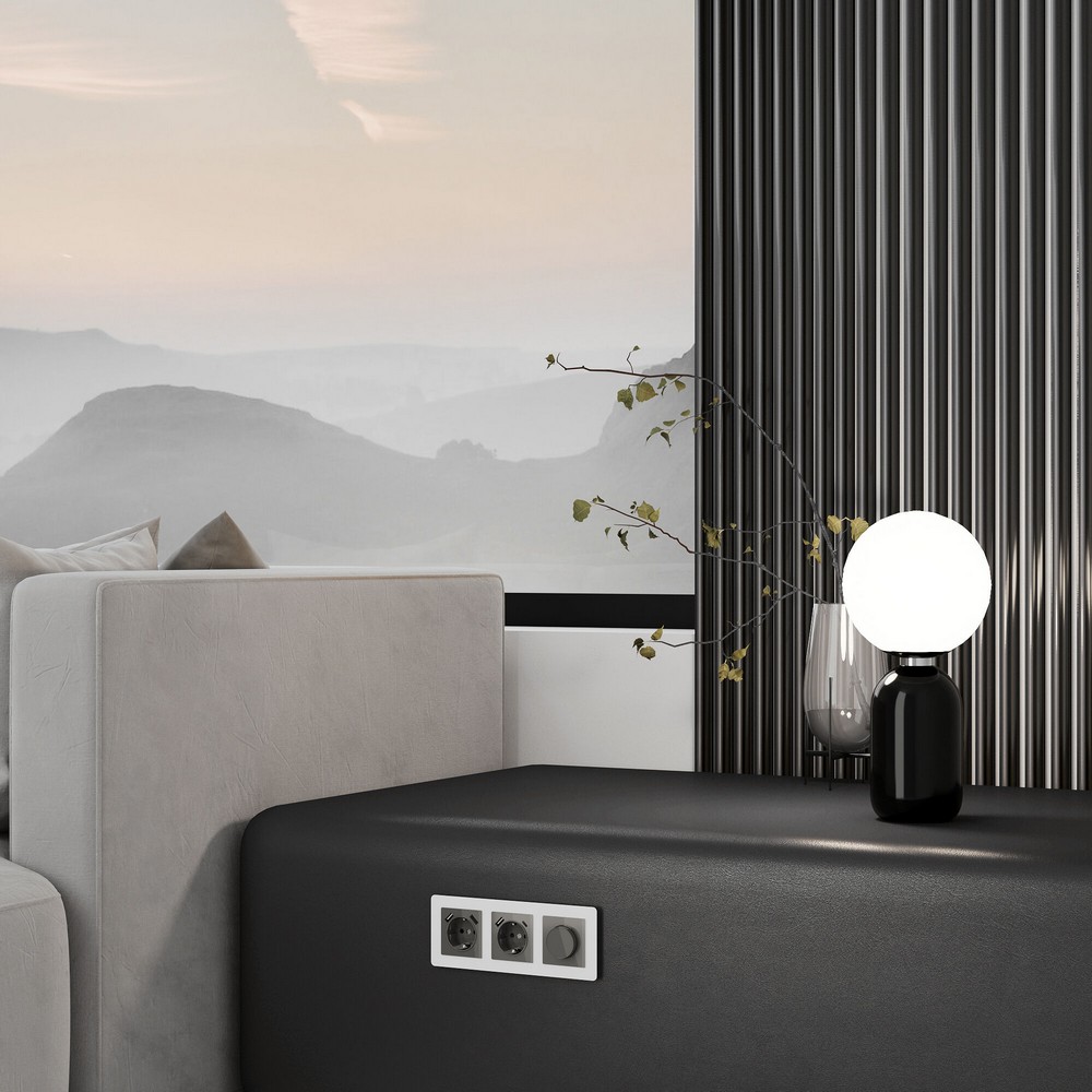 Werkel Графит акрил Накладка Werkel для розетки USB (графит акрил) W11795440