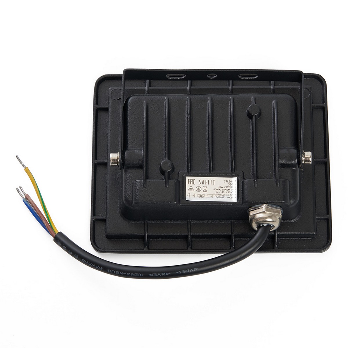 Прожекторы светодиодные Светодиодный прожектор Saffit SFL90-30 30W Черный 4000K 55076 