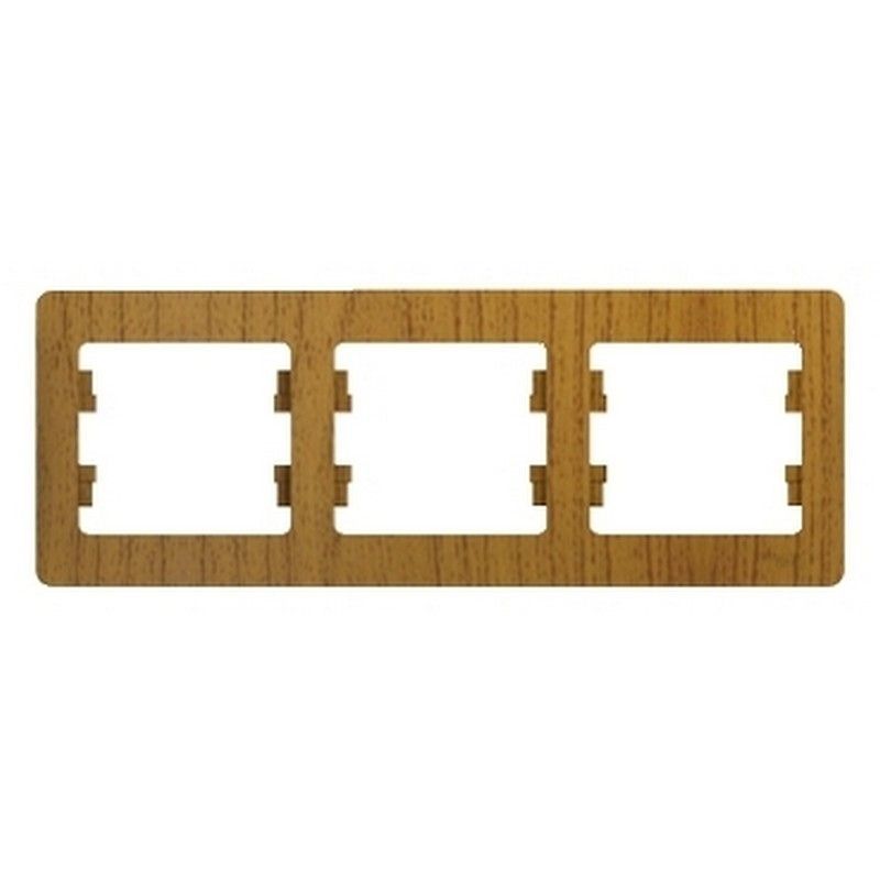 Glossa Дуб Рамка Systeme Electric Glossa Дерево Дуб 3-я, горизонтальная GSL000503