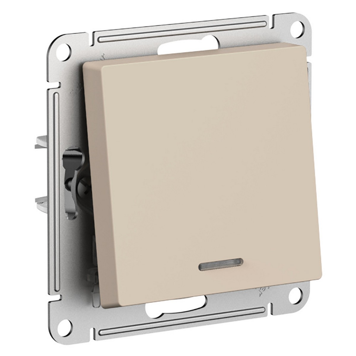 AtlasDesign Песочный Выключатель Systeme Electric AtlasDesign Песочный 1-клавишный с подсветкой ATN001213