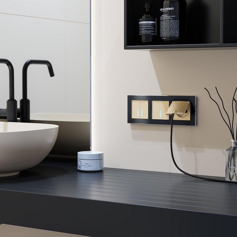 Werkel Шампань механизмы Сенсорный Выключатель Werkel одноклавишный с подсветкой (шампань) W4510111