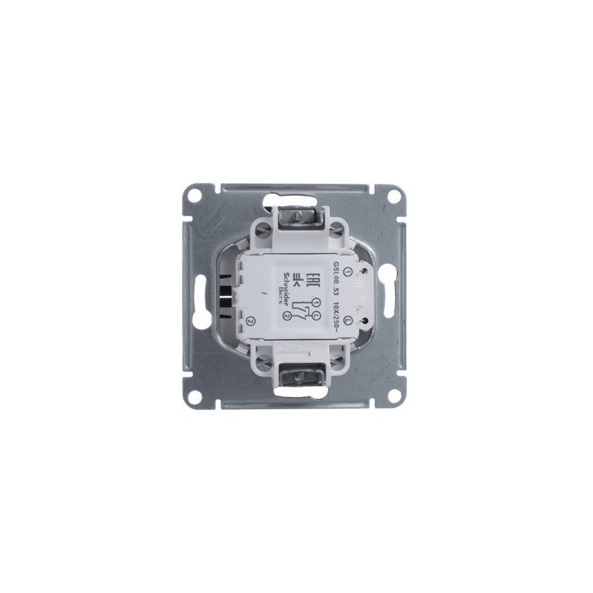 Glossa Антрацит Выключатель Systeme Electric Glossa Антрацит 2-клавишный с подсветкой GSL000753