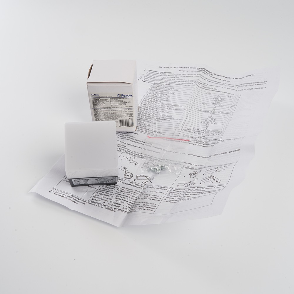 Линейные светодиодные светильники Светильник светодиодный Feron AL4021 IP20 3W 41689 