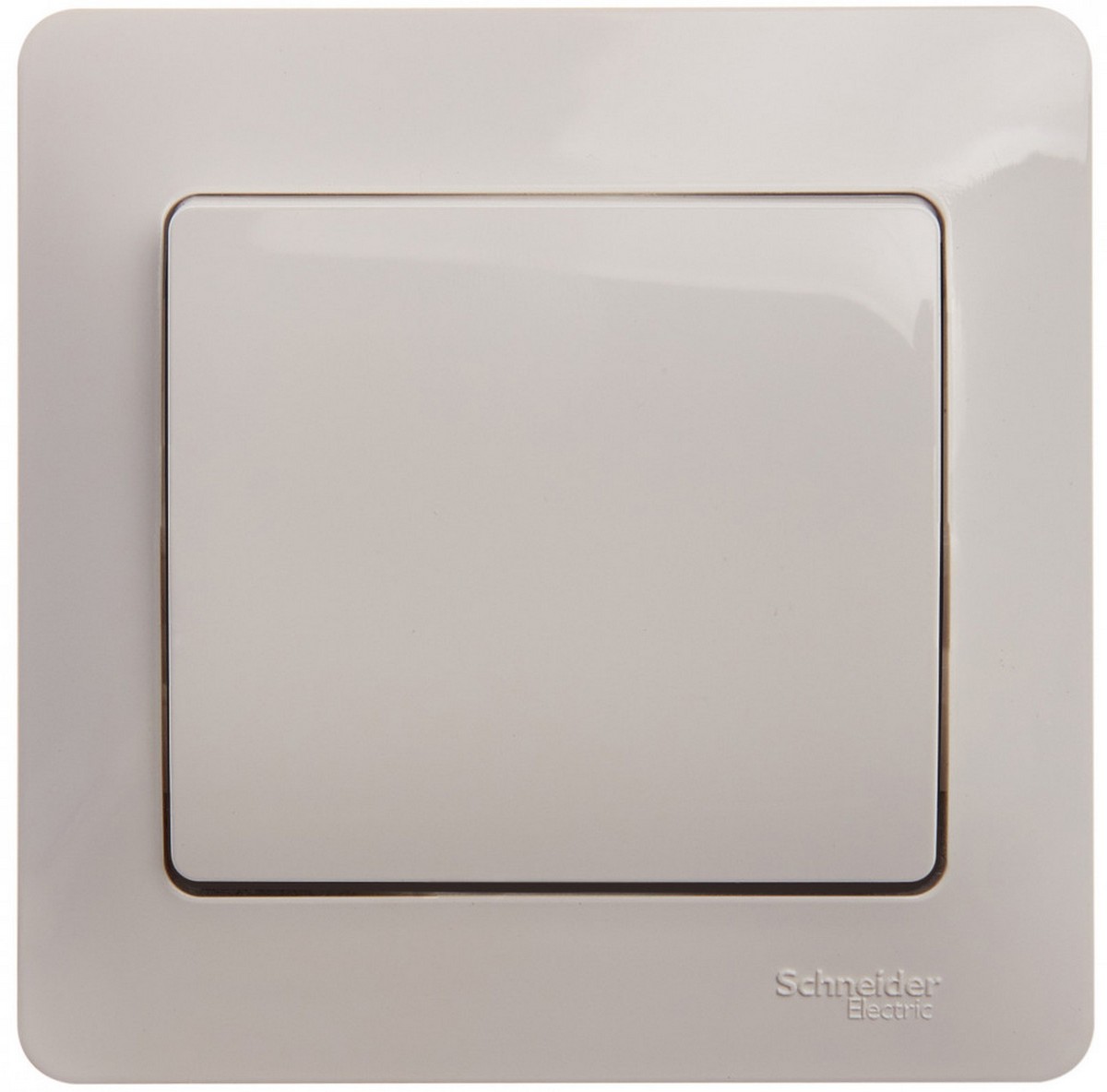 Glossa Молочный Выключатель 1-клавишный Systeme Electric Glossa Молочный (в сборе) GSL000912