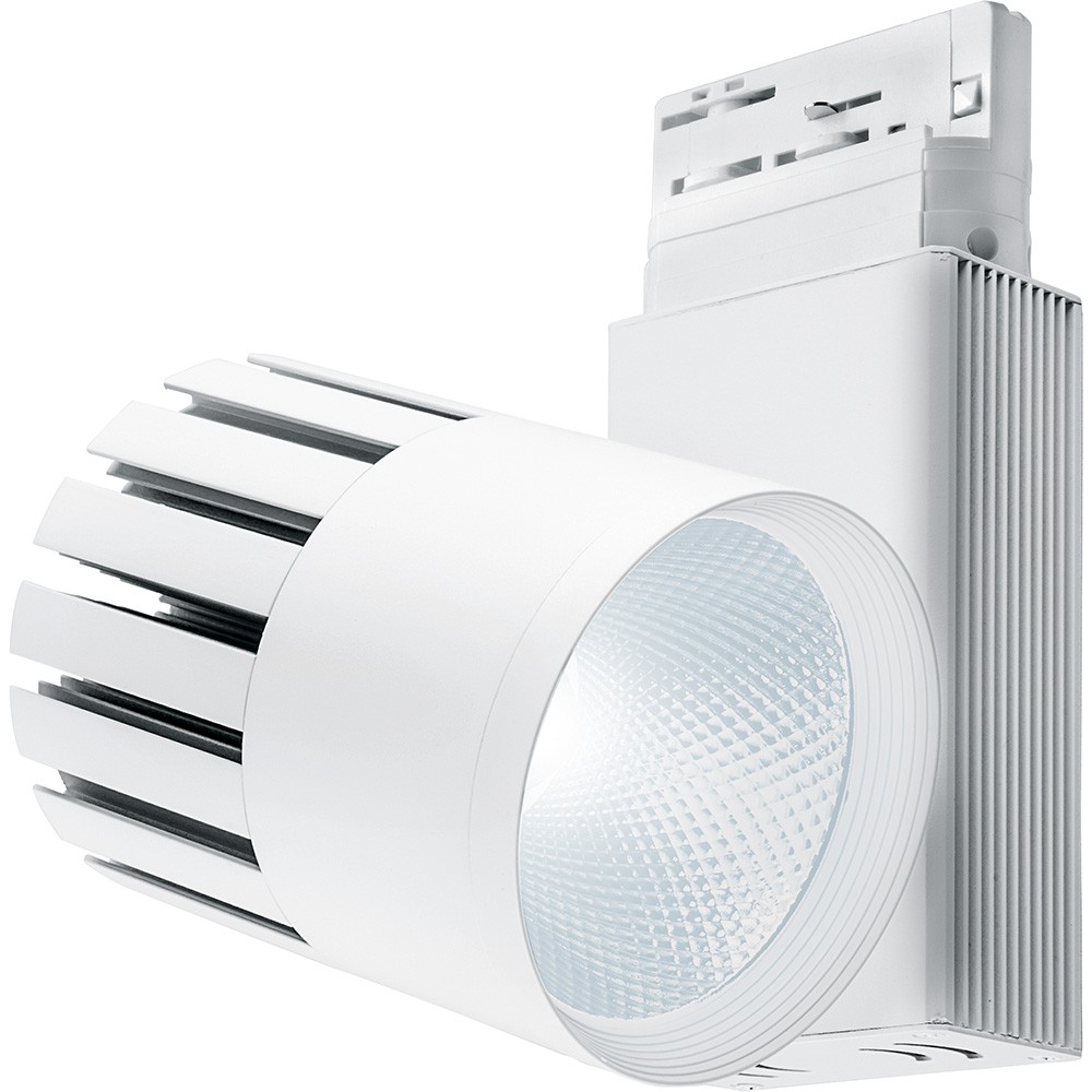 Трековые светодиодные светильники Светодиодный светильник Feron AL105 трековый на шинопровод 30W 4000K белый 3-фазный 32949 