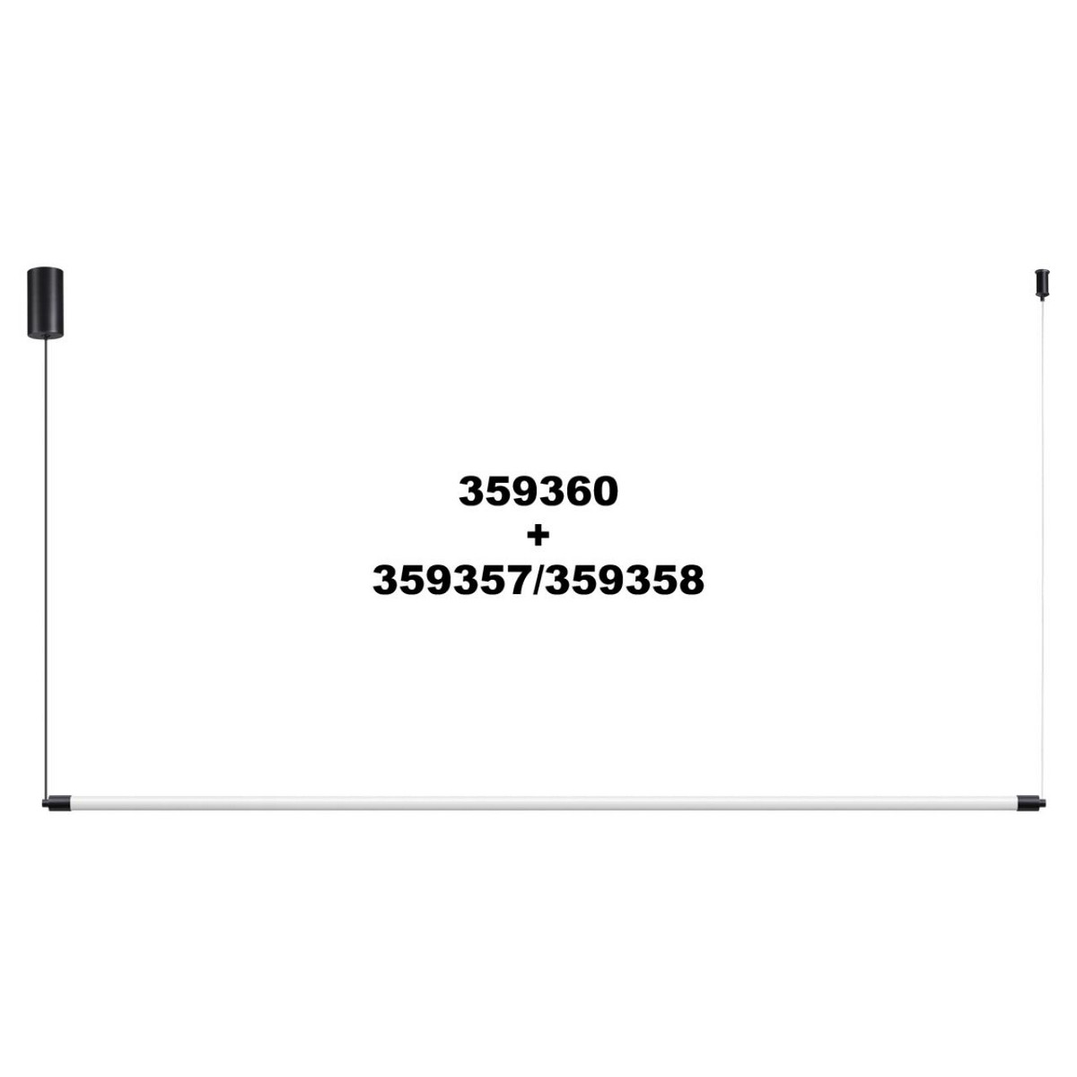 Линейные светодиодные светильники Светильник линейный светодиодный NOVOTECH VITZ 359358 