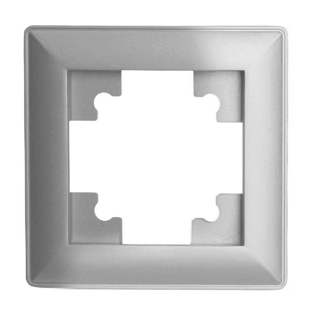 Катрин - Розетки и выключатели Stekker Рамка STEKKER 1-местная Катрин пластик серебро PFR00-7001-03 39797