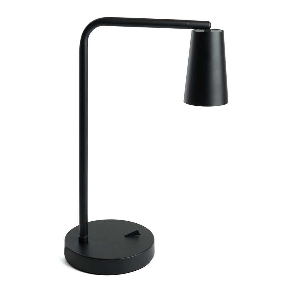 Настольные лампы Настольная лампа Feron DE185 BELL 35W GU10 черный 48424 