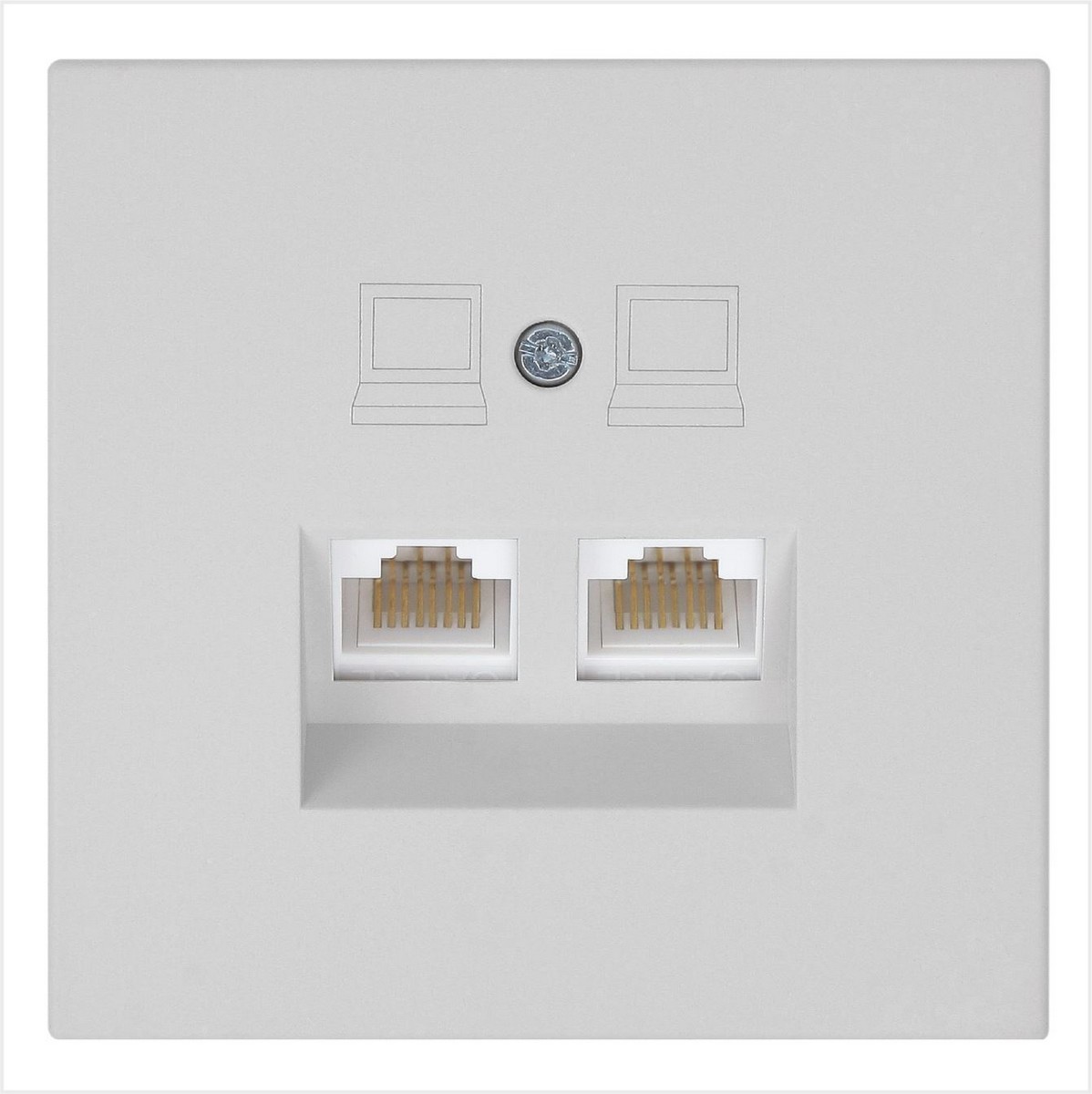 JASMART FD - розетки и выключатели Интернет розетка JASMART FD 2х терминальная 6 категория матовый Тауп (soft touch) 6108PTM