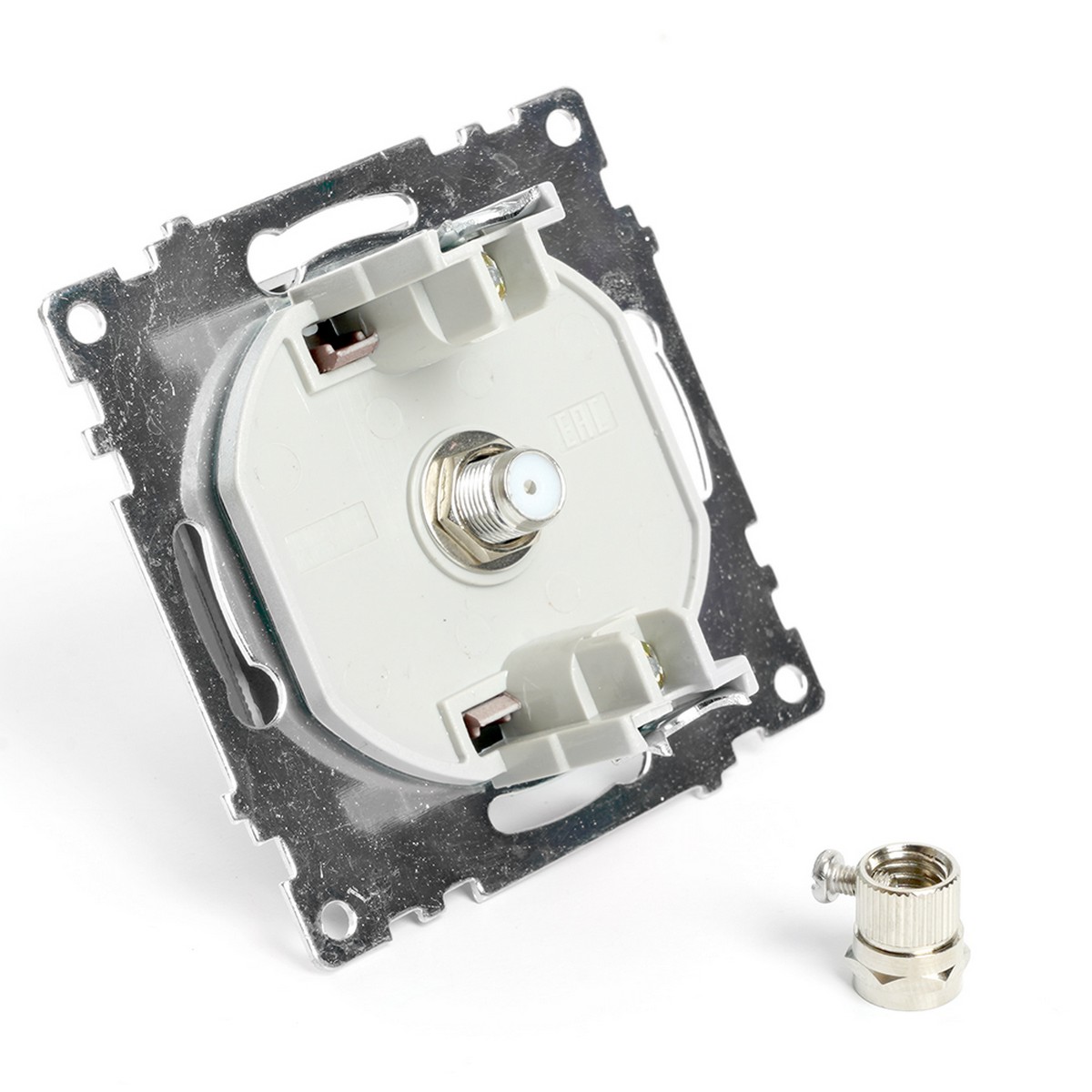 Катрин - Розетки и выключатели Stekker Розетка телевизионная 1-местная STEKKER GLS00-7108-04 75 Ом 5-862МГц Катрин шоколад 49024