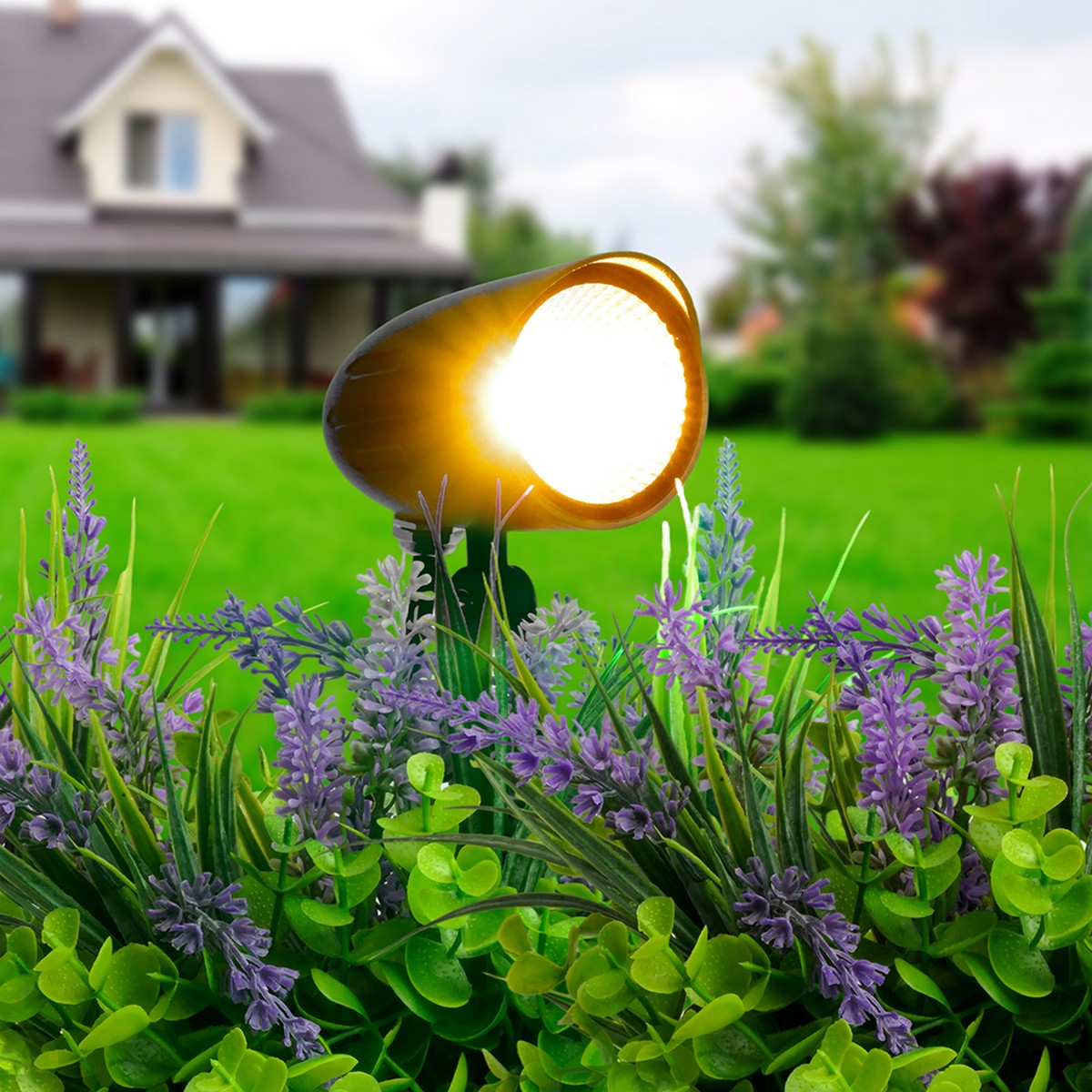 Светодиодные ландшафтные светильники Светодиодный светильник тротуарный (грунтовый) Feron SP2714 12W 2700K IP65 51766 