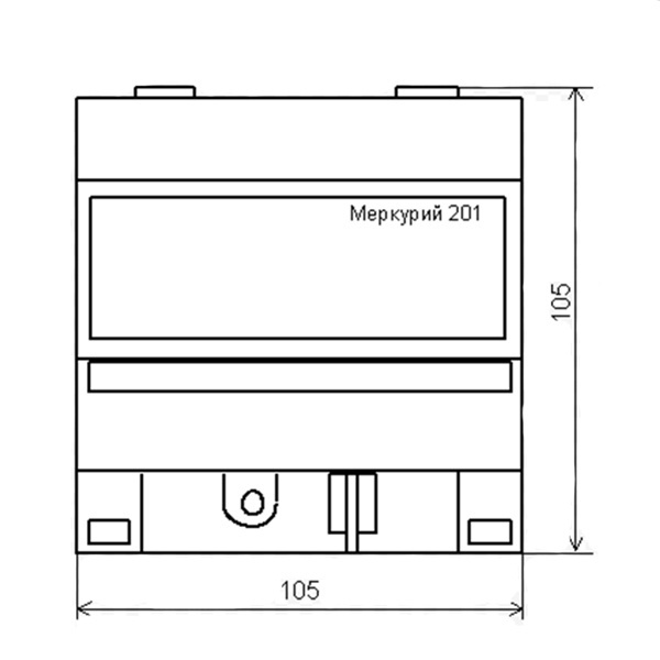 Электросчетчики Счётчик электроэнергии однофазный Меркурий 201.2 однотарифный 60А