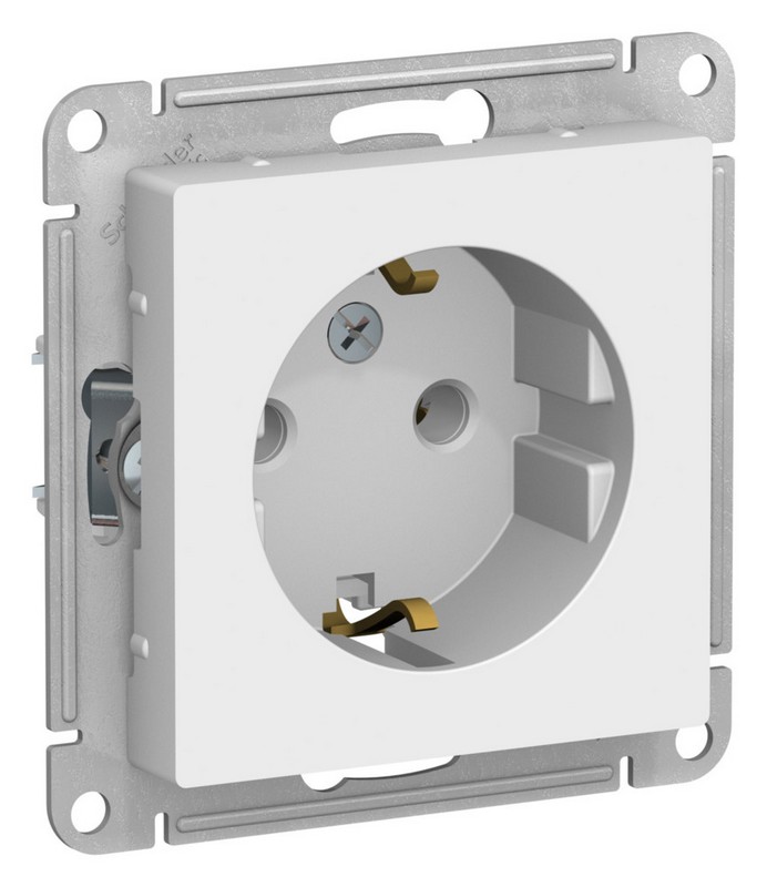 AtlasDesign Лотос Розетка Systeme Electric AtlasDesign Лотос с/з, 16А, ATN001343