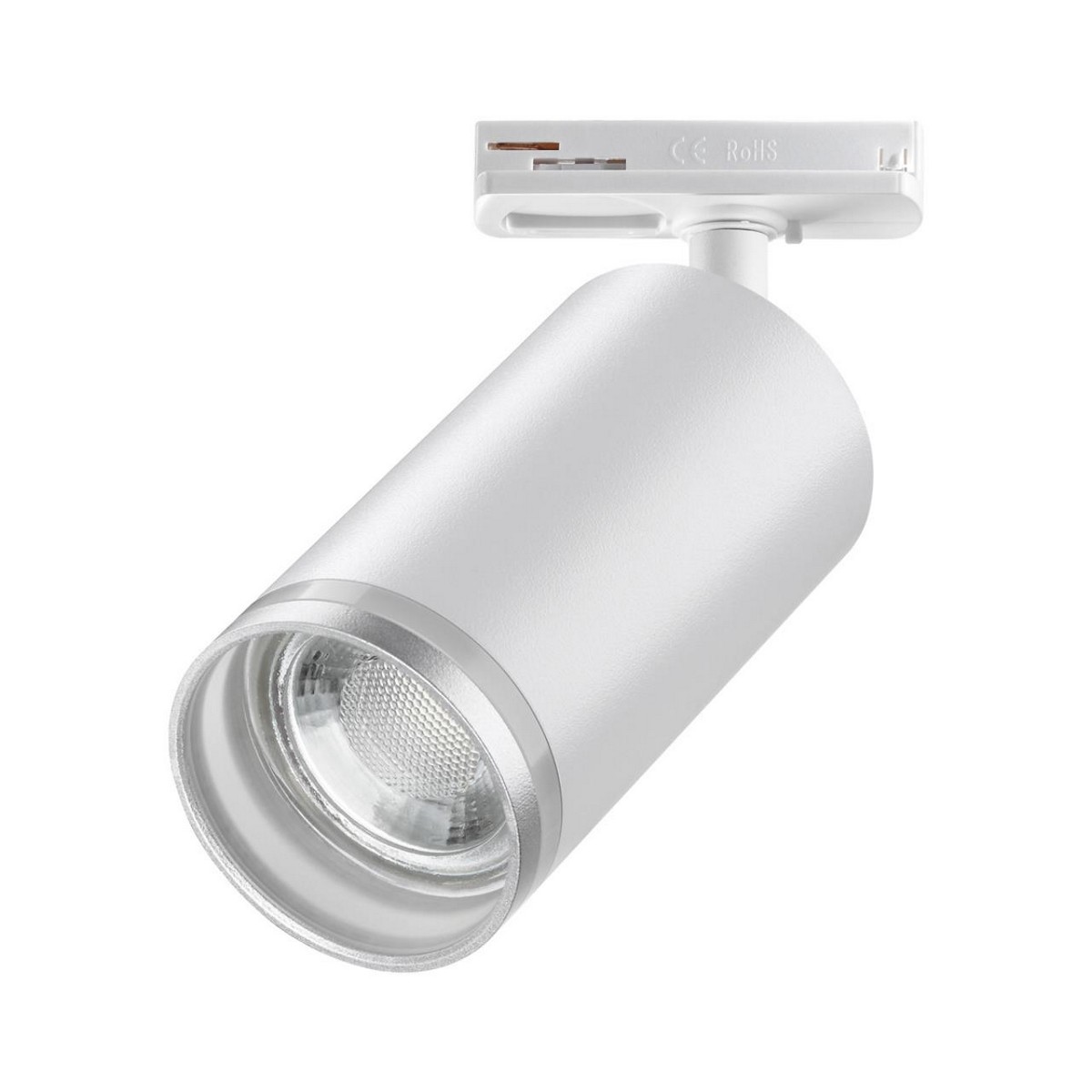 Трековые светодиодные светильники Светильник трековый для однофазного двухжильного шинопровода NOVOTECH 370876 ULAR 