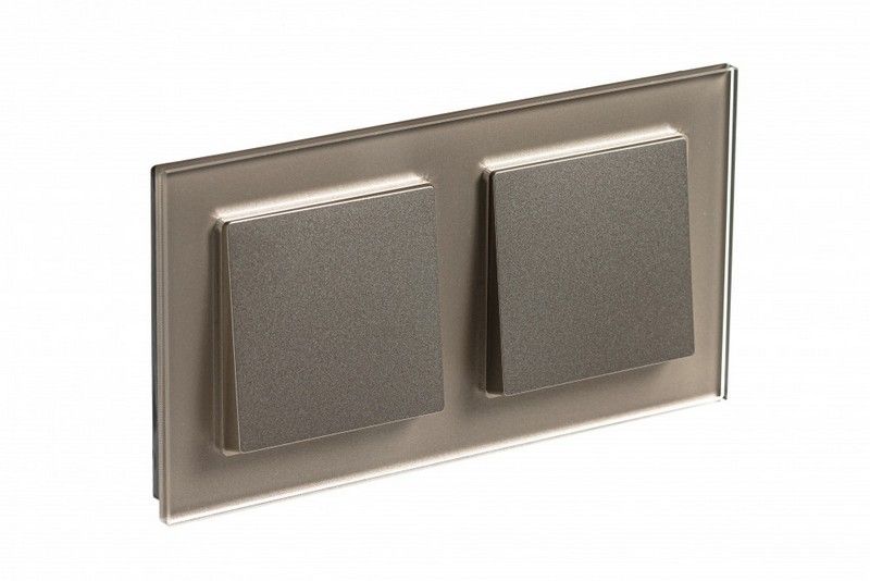 AtlasDesign Рамки Nature Рамка Systeme Electric AtlasDesign Nature Стекло шампань 2-ая ATN320502