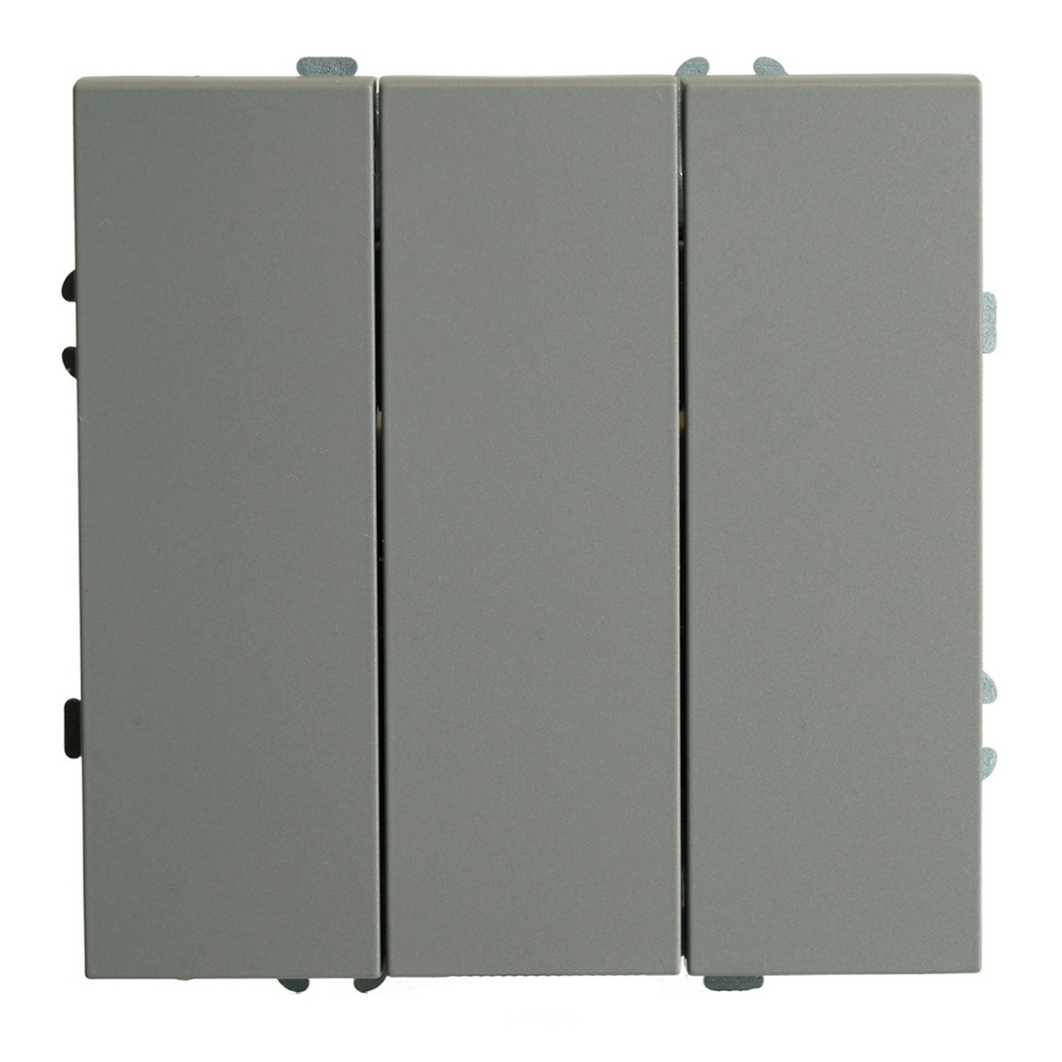 Эмили - Розетки и выключатели Stekker Выключатель 3-клавишный STEKKER Эмили RSW10-5108-10 платиново-серый soft touch 49948