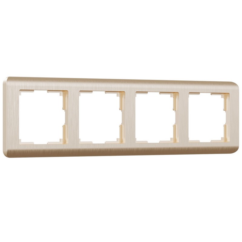 Рамки Werkel Stream Рамка Werkel Stream на 4 поста (шампань рифленый) W0042111