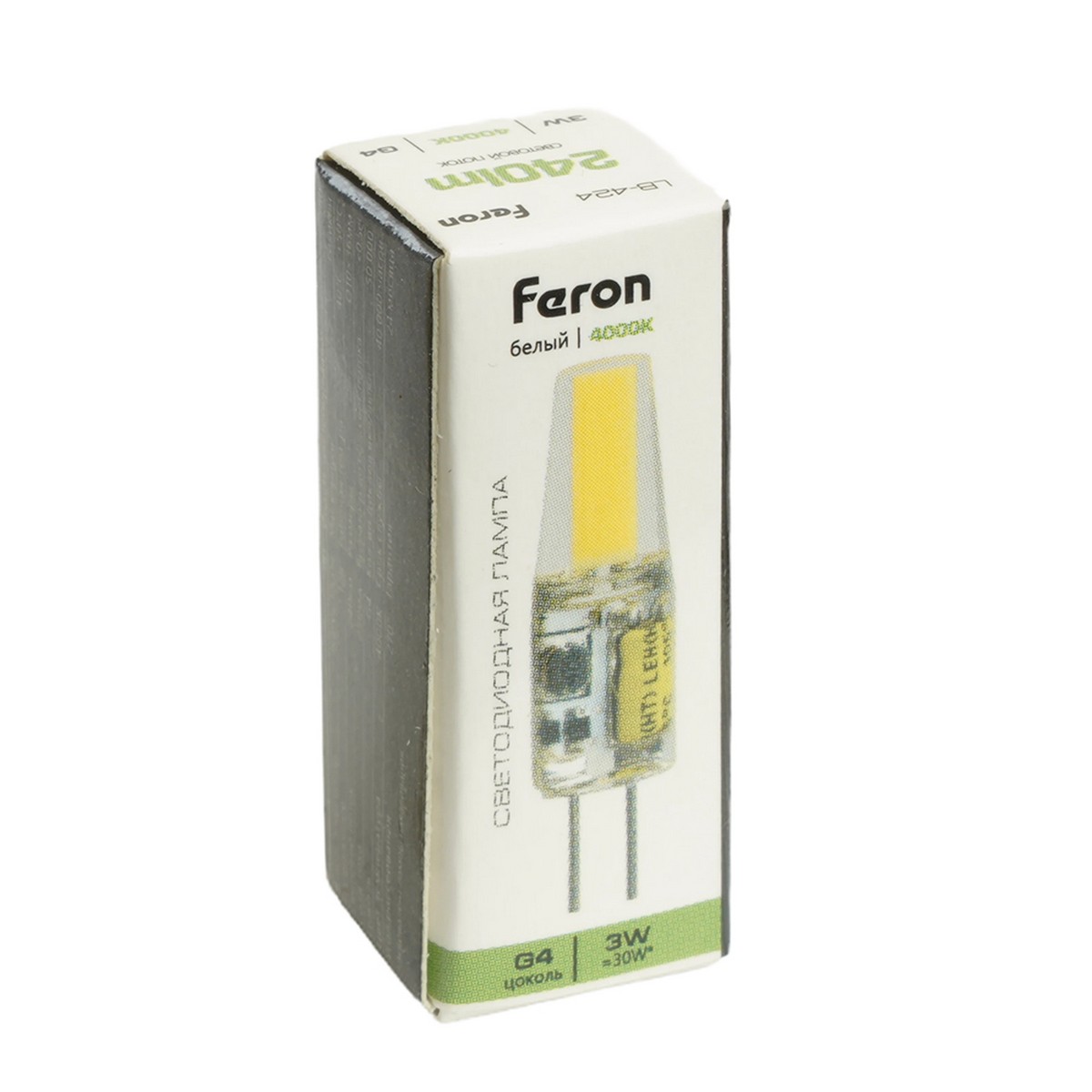 G4 Лампа светодиодная Feron LB-424 G4 3W 12V 4000K 51171 