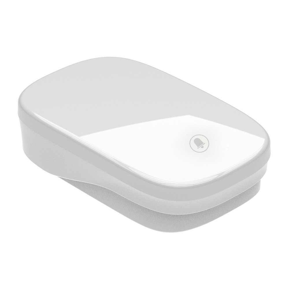 Беспроводные дверные звонки Звонок дверной беспроводной Feron DB-380 (клавиша и база в розетку) радиочастотный 433MHz белый до 50м 48882 