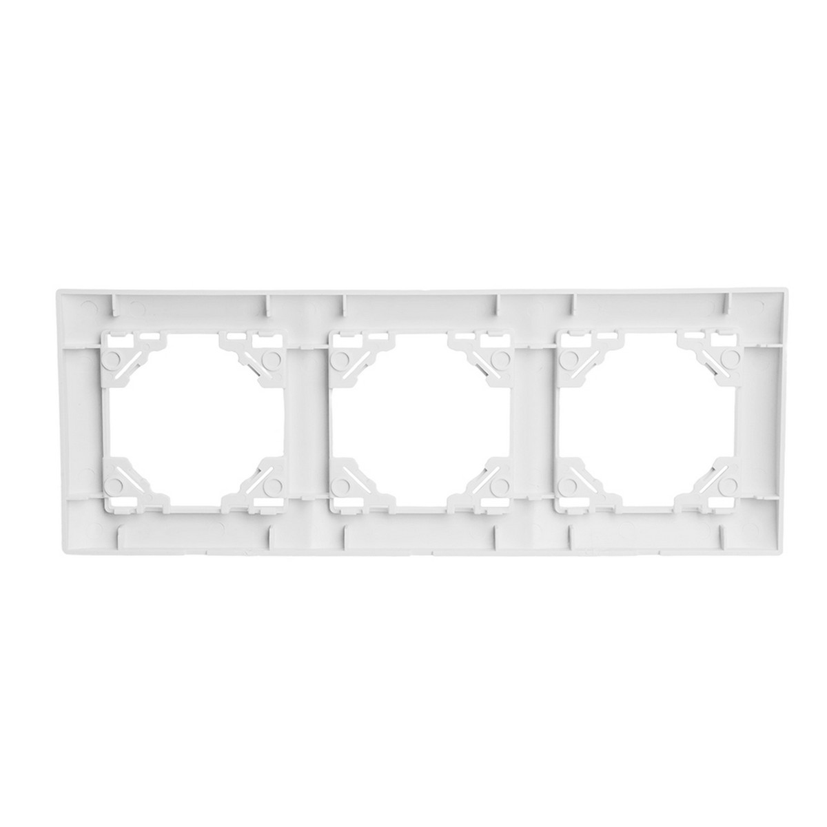 Эрна - Розетки и выключатели Stekker Рамка STEKKER 3-местная Эрна белый PFR00-9003-01 49631